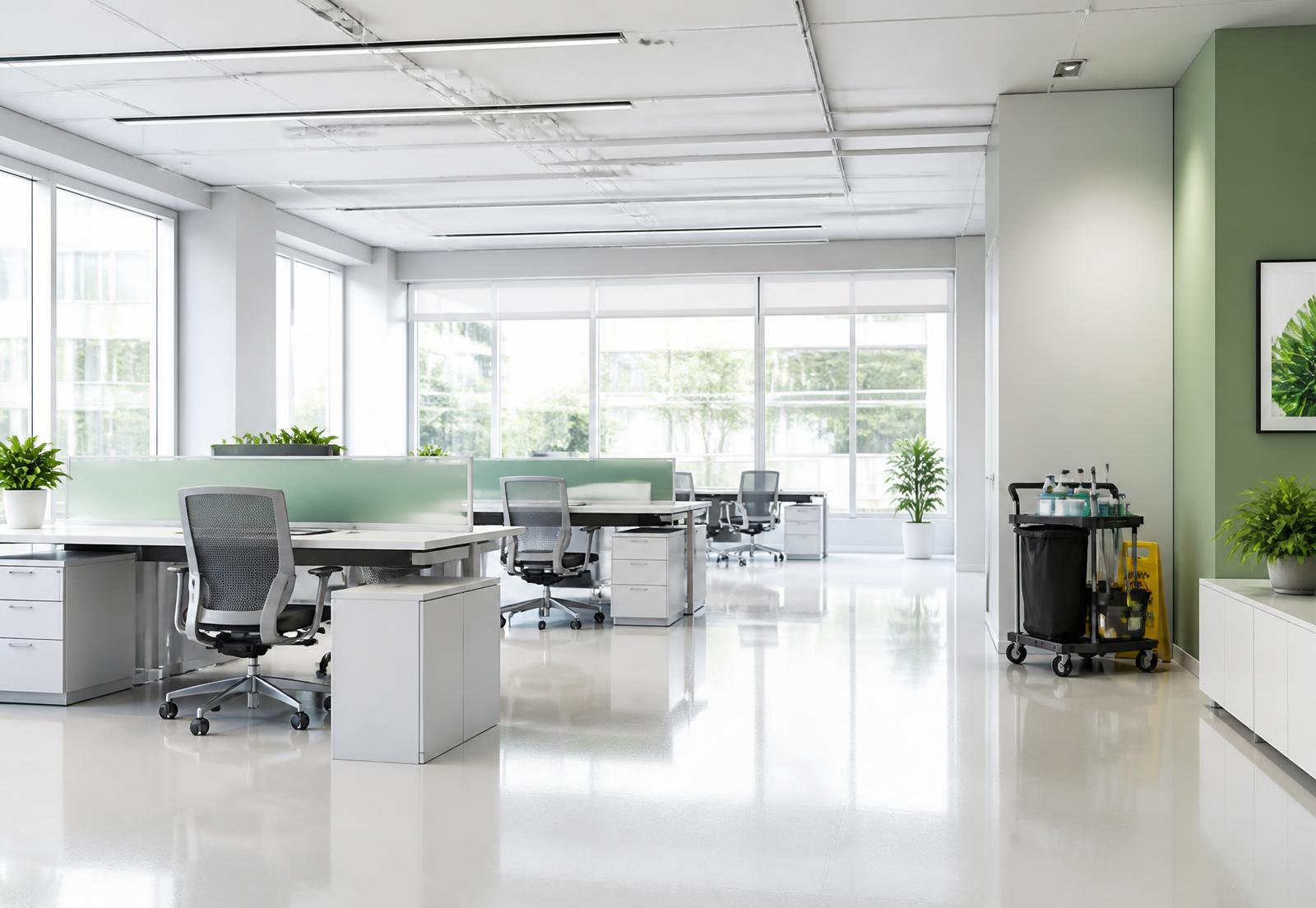 Intervention de nettoyage professionnel dans des bureaux en Essonne
